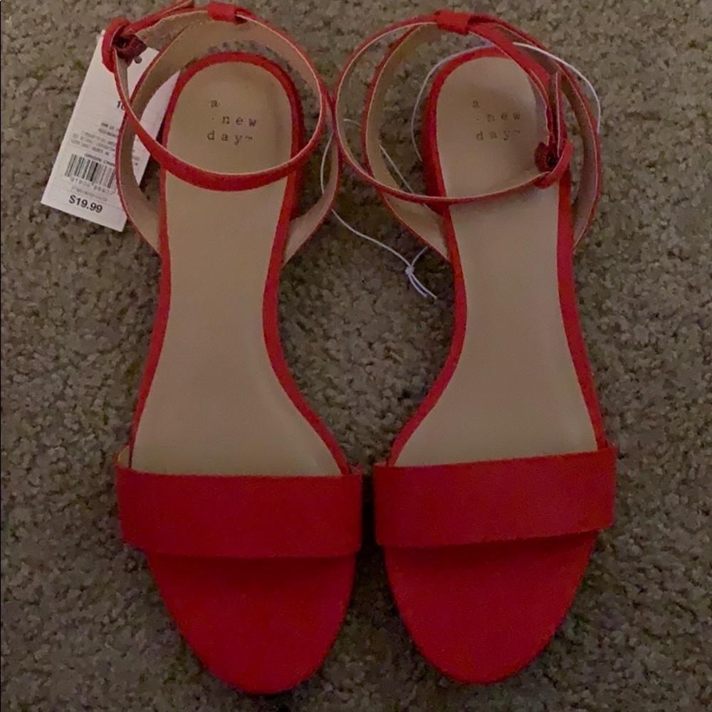 A New Day Microsuede Ankle Strap Sandals